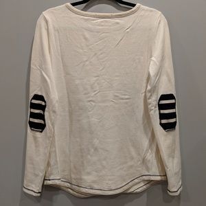 Elbow patched blouse